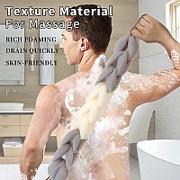 Bckeney Bath Loofah Shower Sponge Soft Mesh Loofah Body Scrubber With Long Loofah Bath Sponge For Men Women Body Wash Exfoliator