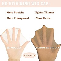 Fdbjulyy 24 Pcs Transparent Hd Wig Captransparent Hd Wig Caps For Women Wig Cap Stocking Cap Sheer Wig Cap Thin Nylon Cap Hd Th