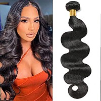 Hswpawk 12A Human Hair Bundles Body Wave 28 Inch One Bundle 100 Unprocessed Brazilian Virgin Body Wave Bundles Human Hair Natur