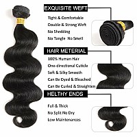 Hswpawk 12A Human Hair Bundles Body Wave 28 Inch One Bundle 100 Unprocessed Brazilian Virgin Body Wave Bundles Human Hair Natur