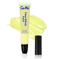 Go Ho Pastel Yellow Face Paint Stick085Ozwater Based Cream Yellow Body Paint Washable With Cushion Applicator Spong Tip Easy