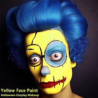 Go Ho Yellow Face Paint Stickwater Based Cream Yellow Body Paint Washable Easilyhighly Pigmentedcovers Oilfreehalloween Cos