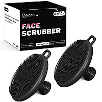 Pack Of 2 Hoocen Silicone Face Scrubber For Men Valentines Day Gifts For Him Mens Gifts Waterproof Soft Face Wash Brushes For