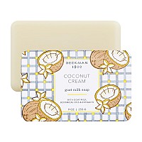 Beekman 1802 Coconut Cream Goat Milk Soap Scented 9 Oz Cleanses Nourishes Hydrates Certified Microbiome Friendly No