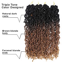 Soku Passion Twist Crochet Hair 20 5 Packs Pre Twisted Senegalese Twist Crochet Hair Ombre Brown Honey Blonde Majesty Twist