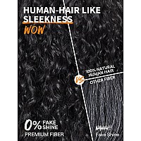 Gorgius Shaggy Haircuts Natural Black Curly Wig With Bangs Crafted With Stylearchive Technology Premium Fiber Remy Human Hai