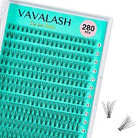 Vavalash Lash Clusters 10Dc007916Mm Diy Individual Lashes 280 Pcs Cluster Lashes 10D 20D 30D 40D 50D C D Curl Volume False