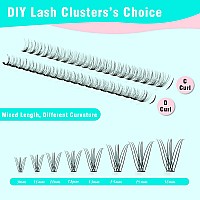 Vavalash Lash Clusters 10Dc007916Mm Diy Individual Lashes 280 Pcs Cluster Lashes 10D 20D 30D 40D 50D C D Curl Volume False