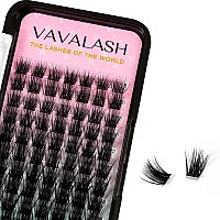 Vavalash Lash Clusters 84 Pcs Diy Eyelash Cluster Extension Light And Soft 84 Clusters Lashes Extensions Easy Full Mega Volume L