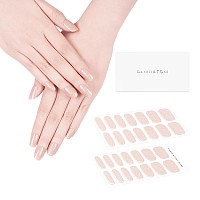 Danni Toni Semi Cured Gel Nail Strips Sparkles Glitz Nude Gel Nail Stickers Glossy Nail Polish Wraps 28 Stickers