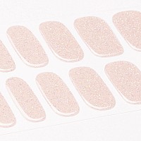 Danni Toni Semi Cured Gel Nail Strips Sparkles Glitz Nude Gel Nail Stickers Glossy Nail Polish Wraps 28 Stickers