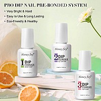 Dip Powder Nail Kit Starter 6 Colors Orange Black Fine Dipping Powder Essential Liquid Set With Base Top Coat Activator For Fre