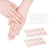 Danni Toni Semi Cured Gel Nail Strips Skin Tone Tint Nude Natural Gel Nail Stickers Glossy Nail Polish Wraps 28 Stickers