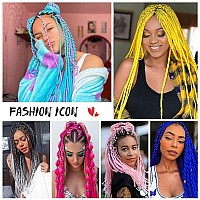 Braiding Hair Pre Stretched 3 Packs Prestretched Braiding Hair 26 Inch Ombre Braiding Hair Itch Free Sky Blue Yaki Synthetic H