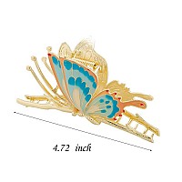 Colorful Nonslip Metal Hair Claw Clips For Women Sparkly Butterfly Claws With Strong Hold Cute Headwear Gifts