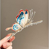 Colorful Nonslip Metal Hair Claw Clips For Women Sparkly Butterfly Claws With Strong Hold Cute Headwear Gifts