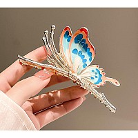 Colorful Nonslip Metal Hair Claw Clips For Women Sparkly Butterfly Claws With Strong Hold Cute Headwear Gifts