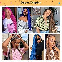 Braiding Hair Pre Stretched 3 Packs Prestretched Braiding Hair 26 Inch Ombre Braiding Hair Itch Free Azure Blue Yaki Synthetic