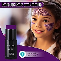 Go Ho Dark Purple Face Body Paint Stickeasily Washable Formula Purple Face Paint Sticknontoxic Cream Purple Body Paint For Ad