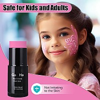 Go Ho Hot Pink Face Body Paint Stickwater Based Washable Hot Pink Face Paint Sticknontoxic Fullcoverage Cream Pink Body Pain