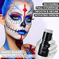 Go Ho Light Grey Face Body Paint Stickeasily Washable Formula Gray Face Paint Sticknontoxic Fullcoverage Cream Grey Body Pai