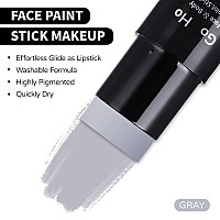 Go Ho Light Grey Face Body Paint Stickeasily Washable Formula Gray Face Paint Sticknontoxic Fullcoverage Cream Grey Body Pai