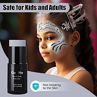 Go Ho Light Grey Face Body Paint Stickeasily Washable Formula Gray Face Paint Sticknontoxic Fullcoverage Cream Grey Body Pai