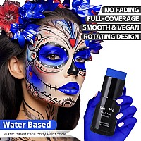 Go Ho Royal Blue Face Body Paint Stickeasily Washable Formula Face Paint Sticknontoxic Fullcoverage Cream Blue Body Paint Fo