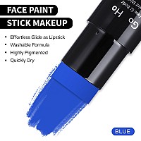 Go Ho Royal Blue Face Body Paint Stickeasily Washable Formula Face Paint Sticknontoxic Fullcoverage Cream Blue Body Paint Fo