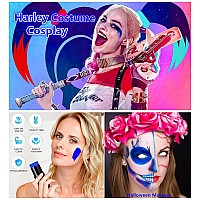 Go Ho Royal Blue Face Body Paint Stickeasily Washable Formula Face Paint Sticknontoxic Fullcoverage Cream Blue Body Paint Fo