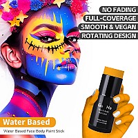 Go Ho Orange Face Paint Stickwater Based Washable Face Body Paint Sticknontoxic Fullcoverage Cream Body Paint For Adults Chi