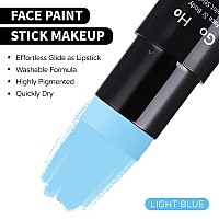 Go Ho Light Blue Face Body Paint Stickwater Based Washable Pale Blue Face Paint Stickfullcoverage Cream Blue Body Paint For A