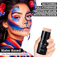 Go Ho Pastel Orange Face Body Paint Stickwater Based Washable Foundation Eye Primer Sticknontoxic Fullcoverage Cream Body Pa