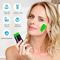 Go Ho Light Green Face Body Paint Stickwater Based Washable Green Face Paint Sticknontoxic Fullcoverage Cream Green Body Pai