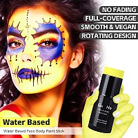 Go Ho Lemon Yellow Face Body Paint Stickwater Based Washable Pastel Yellow Face Paint Sticknontoxic Fullcoverage Cream Light