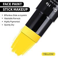 Go Ho Yellow Face Body Paint Stickwater Based Washable Yellow Face Paint Sticknontoxic Fullcoverage Cream Yellow Body Paint