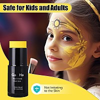 Go Ho Yellow Face Body Paint Stickwater Based Washable Yellow Face Paint Sticknontoxic Fullcoverage Cream Yellow Body Paint