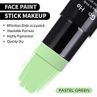 Go Ho Pastel Green Face Body Paint Stickwater Based Washable Light Green Face Paint Sticknontoxic Fullcoverage Cream Light G