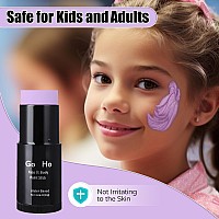 Go Ho Pastel Purple Face Body Paint Stickwater Based Washable Lavender Face Paint Sticknontoxic Fullcoverage Cream Light Pur