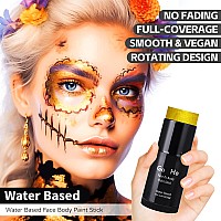 Go Ho Metallic Gold Face Body Paint Stickwater Based Washable Gold Face Paint Sticknontoxic Cream Metallic Finish Gold Body P