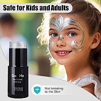 Go Ho Pearl Silver Face Body Paint Stickwater Based Washable Silver Face Paint Sticknontoxic Fullcoverage Cream Silver Body