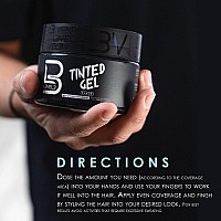 L3 Level 3 Tinted Gel Black Temporary Black Hair Gel For Hair No Flaking And Rinses Out Easily Level Three Strong Hold Formu