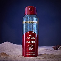 Old Spice Aluminum Free Body Spray For Men Aqua Reef 51 Oz Pack Of 3