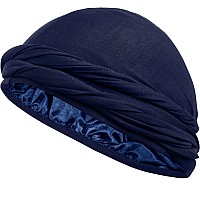 Caplord Turban Men Silk Turban Satin Lined Turban Head Wrap Men Pretied Skull Cap For Men And Women Sleeping Bonnet Halo Turban