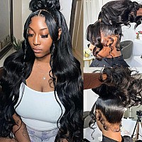 360 Body Wave Lace Front Wigs Human Hair Wigs For Women Glueless Wigs Human Hair Pre Plucked With Baby Hair 180 Density Brazili