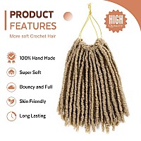 Wignee Crochet Hair 120 Strands Faux Locs 8 Inches Soft Locs Pretwisted Locs 6 Packs Prelooped Crochet Hair For Black Women8