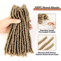 Wignee Crochet Hair 120 Strands Faux Locs 8 Inches Soft Locs Pretwisted Locs 6 Packs Prelooped Crochet Hair For Black Women8