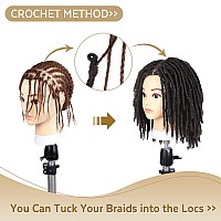 Wignee Crochet Hair 120 Strands Faux Locs 8 Inches Soft Locs Pretwisted Locs 6 Packs Prelooped Crochet Hair For Black Women8