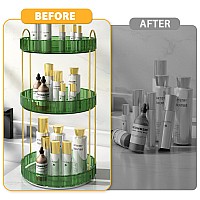 Laiwoo 360 Rotating Makeup Organizer Highcapacity Perfume Skincare Organizers Cosmetic Dresser Storage Bathroom Countertop Org