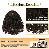 Peacoco Curly Ponytail Extension Drawstring Ponytails For Black Women Synthetic Curly Drawstring Ponytail With 2 Clips On Ponyta